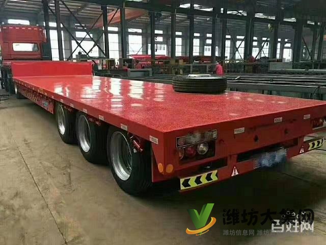 廠家直銷13.75米低平板半掛車 輕量化設(shè)計(jì)