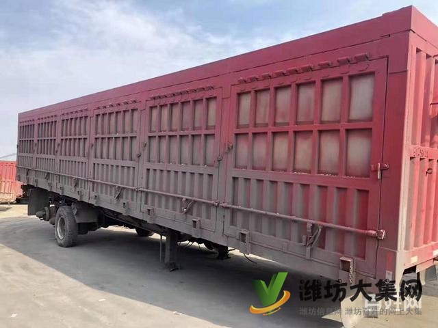 出售13米二手重型花籃側(cè)翻半掛車 寬2.55米