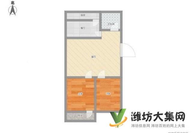 萬達北豪裝兩室同心園僅售39.8,隨時看房拎包入住