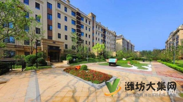 奎文區白浪河畔 高檔小區 陽光假日 法式 多層電梯