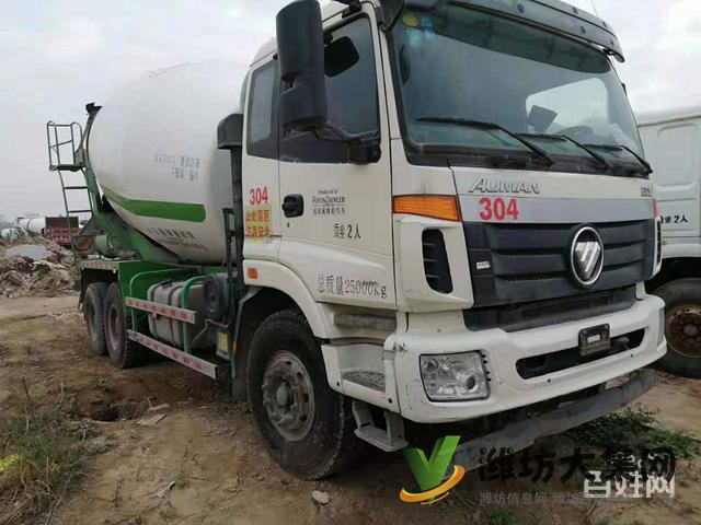 個人車出售二手歐曼攪拌車 大14方 后八輪 國五