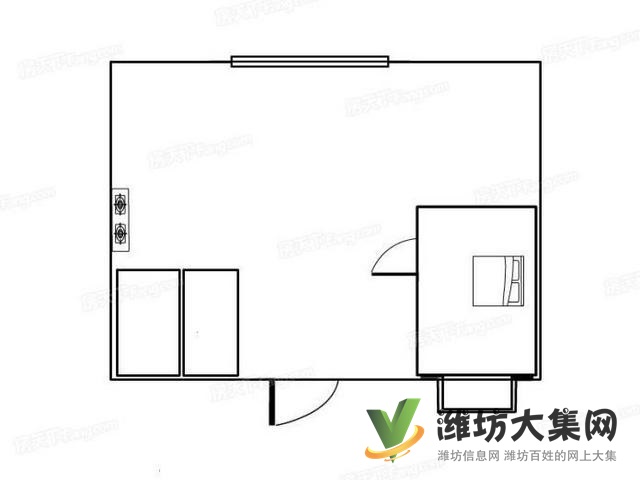 萬(wàn)達(dá)近 1室1廳1衛(wèi)精裝修拎包入住