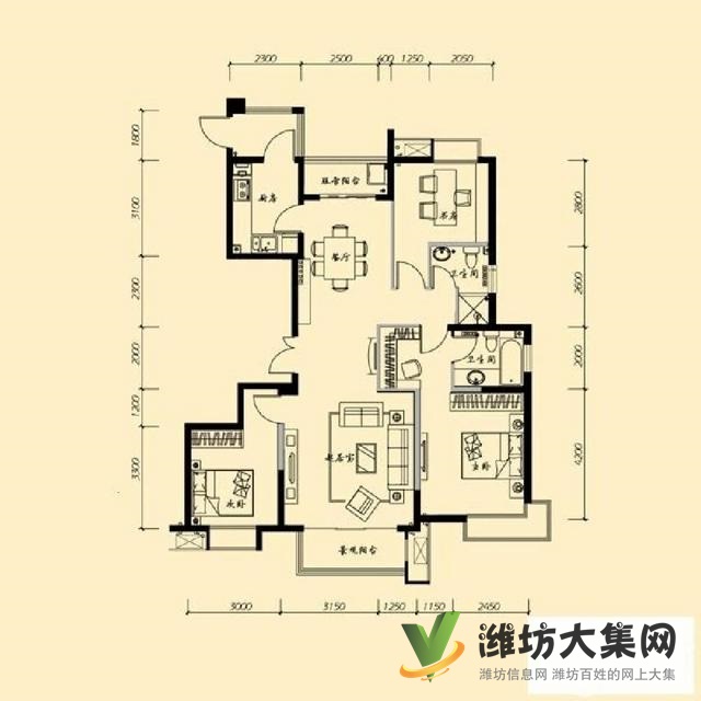 東風街上城佳樂家近好樓層143平3室H戶型毛坯帶車