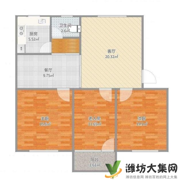 濱河花園近東城雙語學(xué)校 海岳新區(qū) 六室 三室朝陽