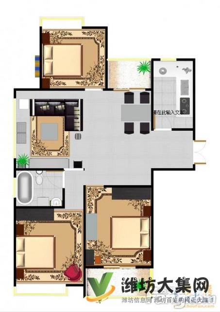 興旺花園一樓三室兩廳 精裝修,業(yè)主著急出租 圖