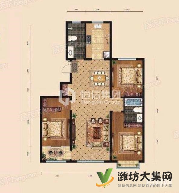 上城國際佳樂家奧文近茂華精裝H戶型好房,綠化率50,無稅!