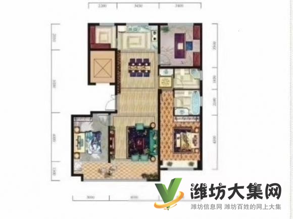 直降10萬雙陽臺 永安路后姚小區 3室124平無稅超價 77