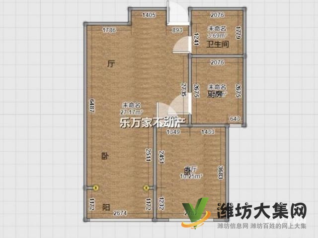 萬達廣場近 金都時代城高層兩居 家電家具齊全拎包入住干凈整潔