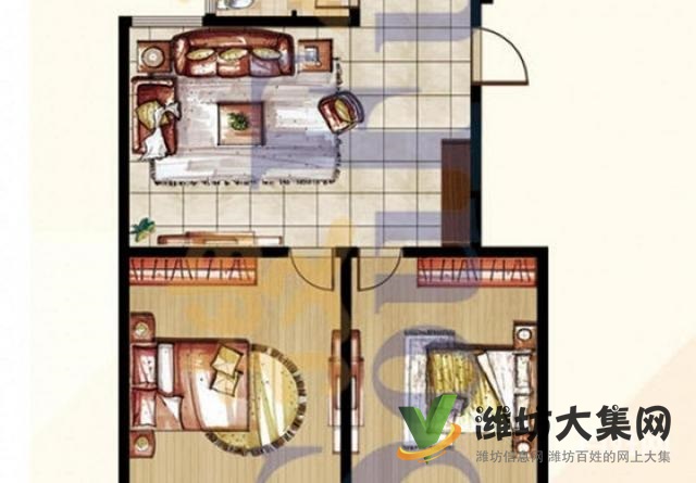 精裝2房1廳,邊套全明戶型,位置花園,房東,看房隨