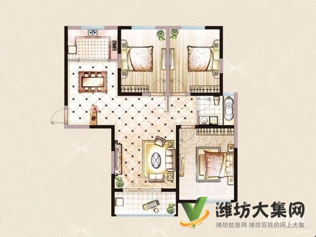 盛世華府精裝3室兩廳一衛,有證,直接過戶