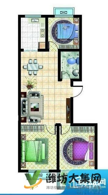 精裝修三室兩廳一衛,帶地下室,車位充足