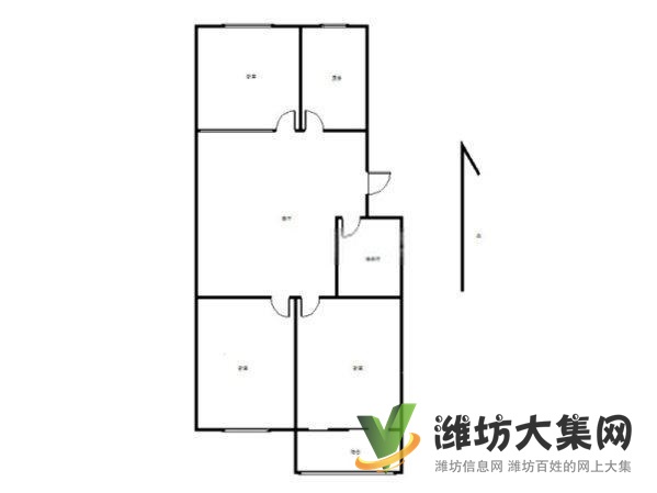 高新北站近 首付5萬 精裝修 3室 戶型好 采光好