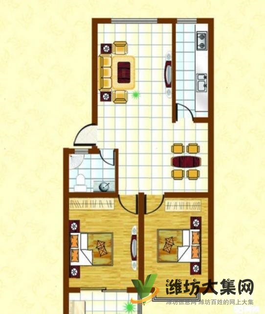 首付10萬金都家園90平米三室 精裝修 出稅啦急售53.8