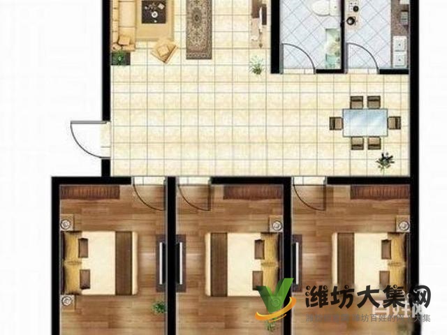 驚爆價(jià)首付僅需12萬(wàn),鳶都新城123大房三室朝陽(yáng)精裝 無(wú)稅