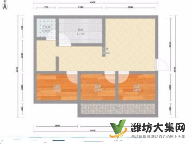 房主急售清華名園128三室?guī)к噹靸H售59.9萬