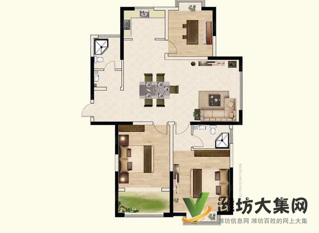 大華中央城嘉園多層三樓帶大車庫