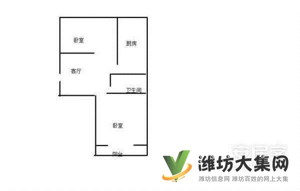 五中濰城實(shí)驗(yàn)小學(xué)陪讀房 兩室一廳一衛(wèi) 低層出租!