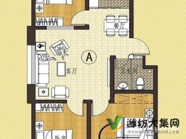 萬達 泰華 中醫院近2室1廳1衛拎包入住