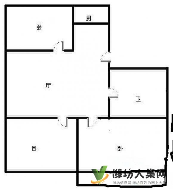白浪河畔萬(wàn)家福近五中多層130平精裝三室南北通透帶地下室急售