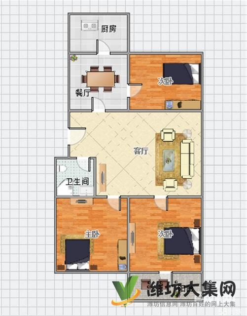 勝利街文化路洛杉磯多層3樓100平帶地上車位僅售8