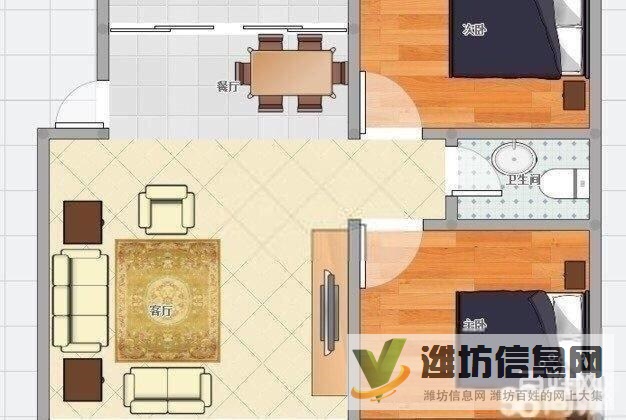 白浪河畔 上河園 多層二樓 精裝修 帶地下室110平 無 稅