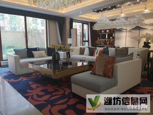 萬達近陽光假日白浪河畔 四層墅質洋房一樓帶院送負一