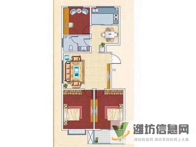 體育場近高鐵北站 欣海花園 有鑰匙 通透兩室